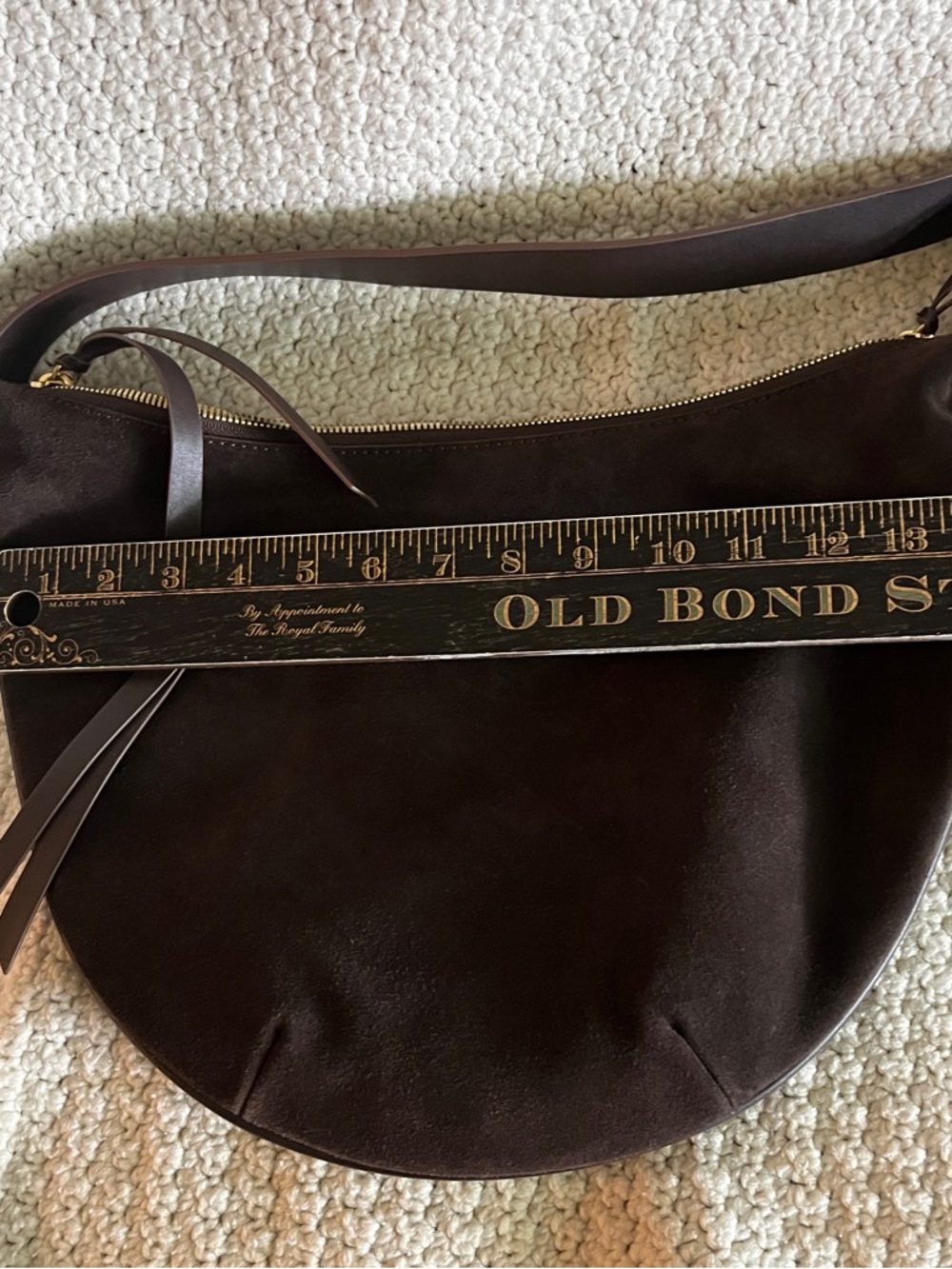 rag & bone dark brown suede crossbody NWOT - Picture 5 of 6